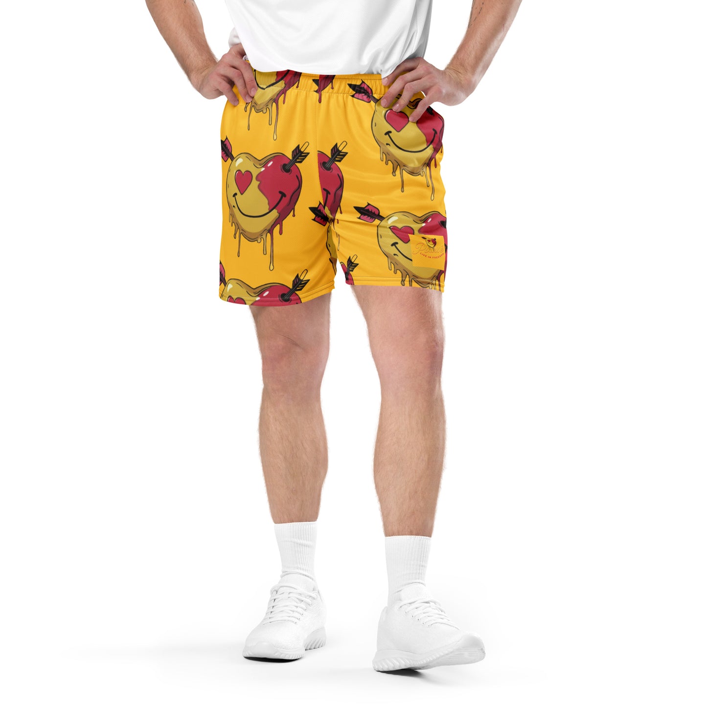 Smiley Face Heart Shorts