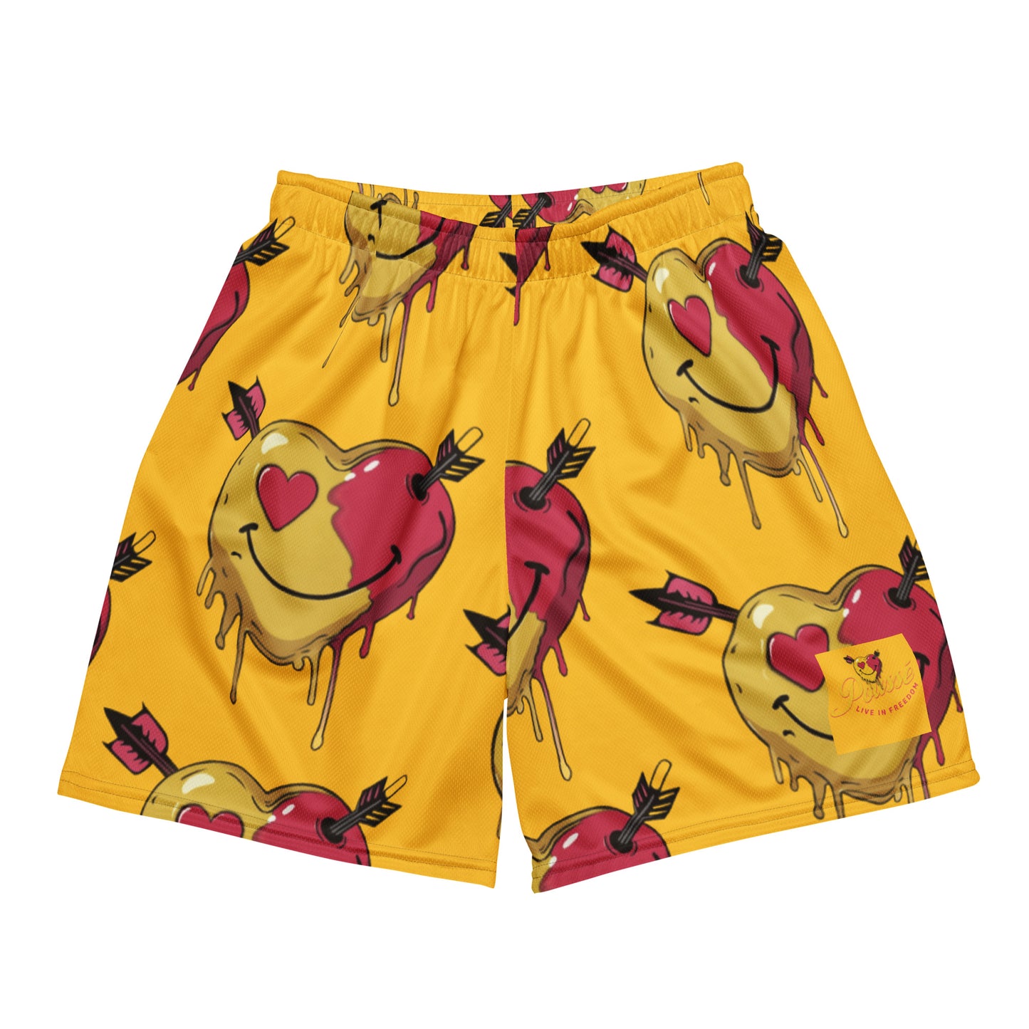 Smiley Face Heart Shorts