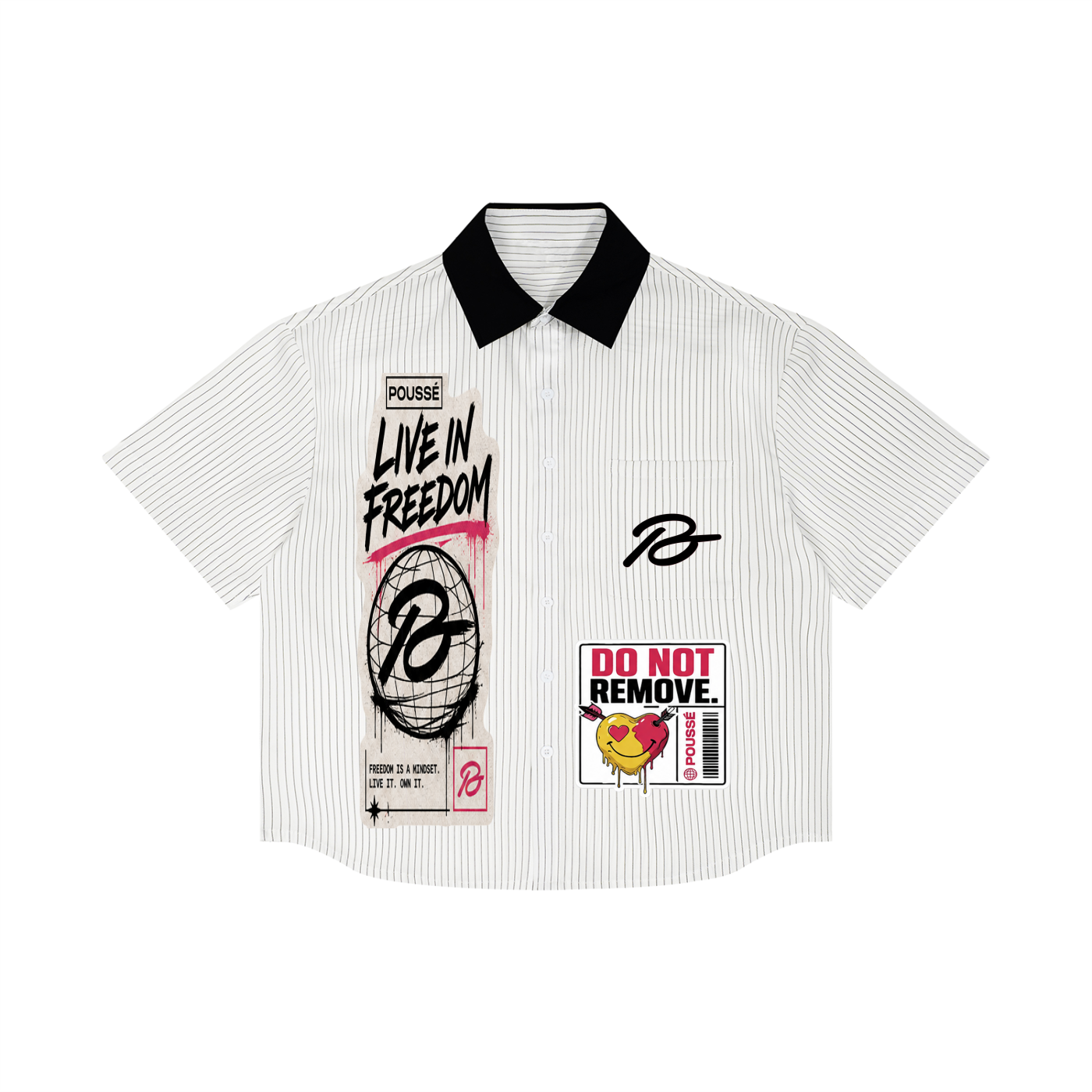 Live In Freedom Collar Shirt