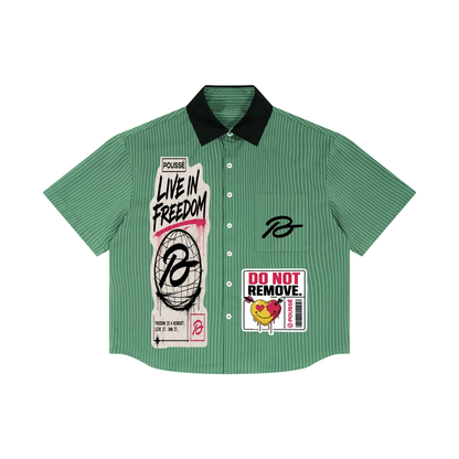 Live In Freedom Collar Shirt